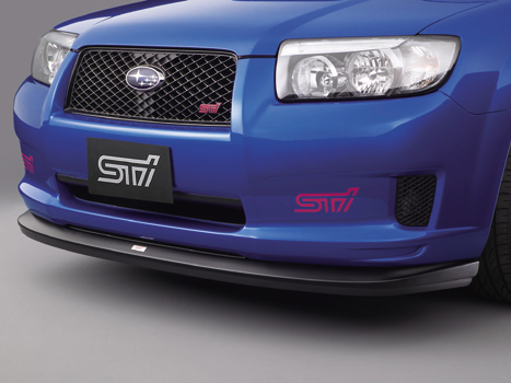 SUBARU Sti フォレスター SG スカートリップ D-F型 (STi製フロントアンダースポイラー用) ブラック※フロントアンダースポイラー下部のゴムモールが商品になります
