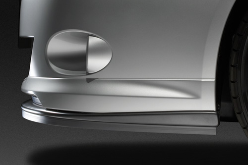 SUBARU Sti インプレッサ GH アプライド：A-D スカートリップ ブラック