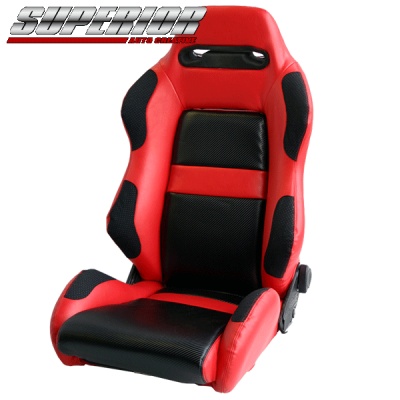 SUPERIOR RECARO レカロ SR-3 カーボンルックシートカバー レッド 