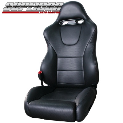 SUPERIOR RECARO レカロ SPORT JC用 パーフォレイトバージョンシートカバー ブラック 