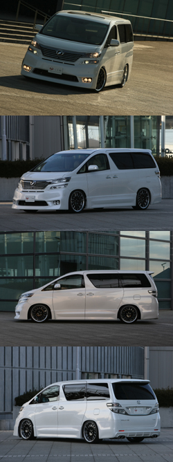 T&E VERTEX ヴェルファイア AＮH/GGH20・25W) ism ﾌﾛﾝﾄﾊﾞﾝﾊﾟ-ｽﾎﾟｲﾗ-（ﾌｫｸﾞﾗﾝﾌﾟ4灯・ｱﾐ付き）