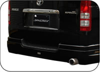 TAKEROS ハイエース 200系 リアハーフスポイラー ステップ有タイプ