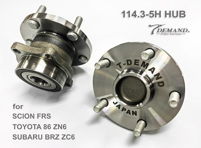 T-DEMAND ハブキット(FR1台分) 114.3-5H  TOYOTA 86 ※競技 / ショーモデル専用