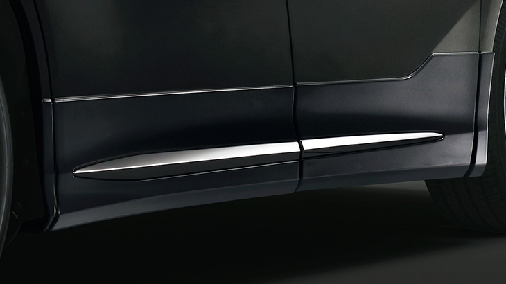 MODELLISTA アルファード 30系 前期 MODELLISTA for TYPE BLACK サイドスカート (スモークメッキ) 塗装済