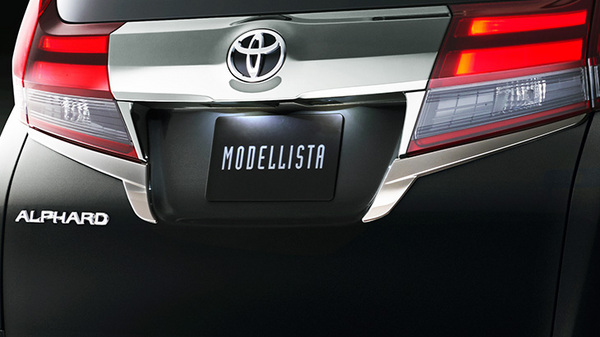 MODELLISTA アルファード 30系 MODELLISTA for TYPE BLACK バックドアガーニッシュ (スモークメッキ)