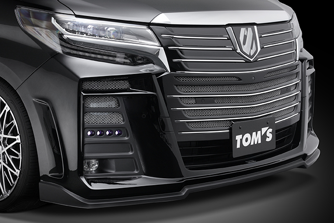 TOMS アルファード 30系 エアログレード フロントバンパー LED付