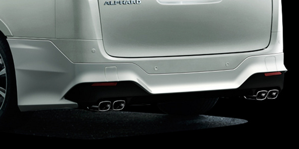 TRD アルファード ノ－マルボディ GGH/AGH30系・AYH30W Executive Lounge/GF/G/X(2015/1-) リアバンパー(TRDマフラー装着車) 