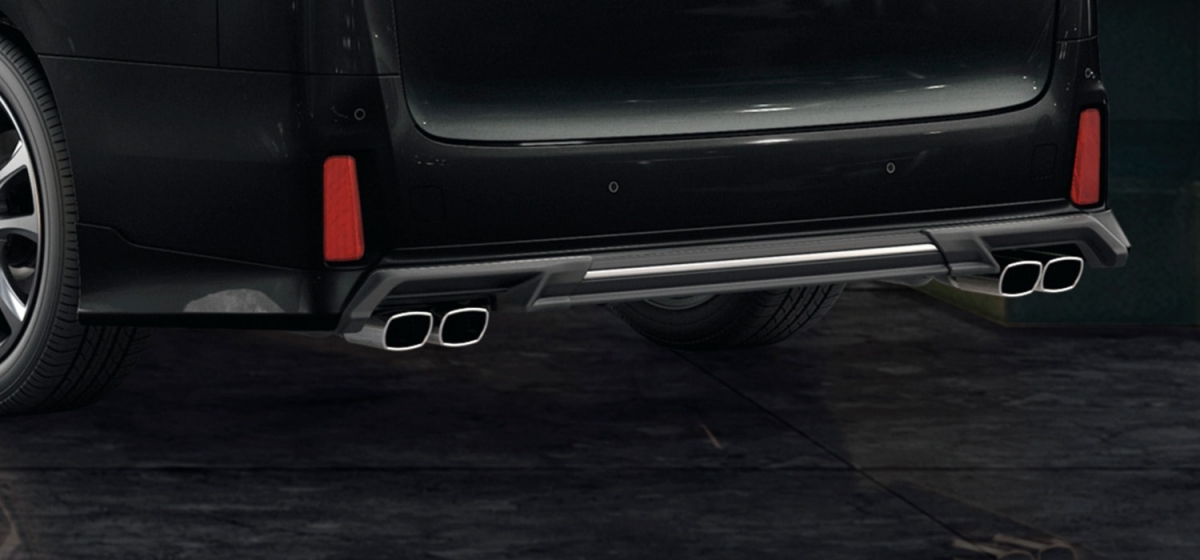 TRD アルファード エアロボディ 30系 後期 リアバンパー+ハイレスポンスマフラー 