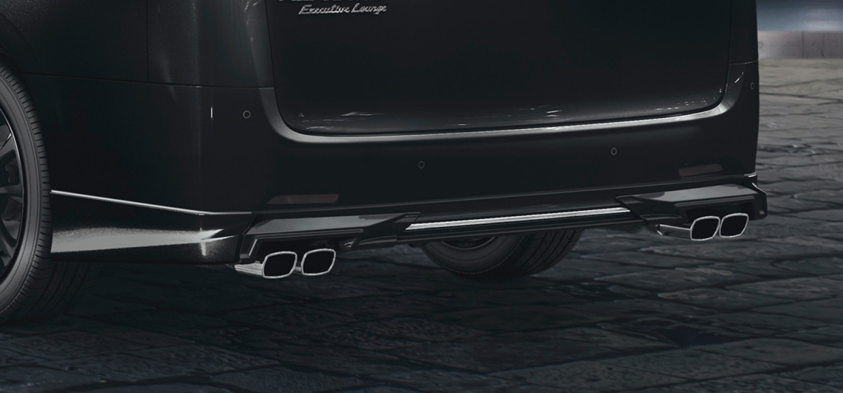 TRD アルファード 標準ボディ 30系 後期 リアバンパー+ハイレスポンスマフラー 