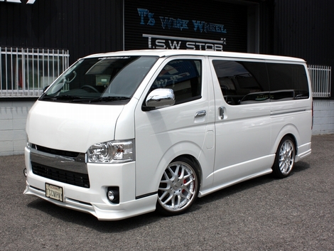 TsFACTORY ハイエース 200系 4型 (H25.12～) 標準ボディ 片面スライドドア車 TPD エアロ3点フルセット メーカー塗装済品