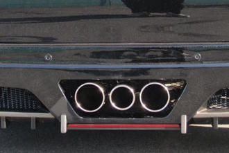 V-VISION ヴェルファイア Ｚグレード エアロ専用センター3本出しマフラー