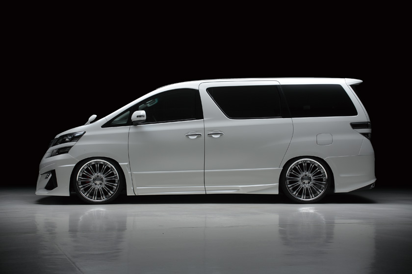 WALD 【C】ヴェルファイア 20系/ATH20W Z/ZR/V/X 後期(H23/11～H27/1) SPORTS LINE Black Bison Edition サイドステップ ドアパネル