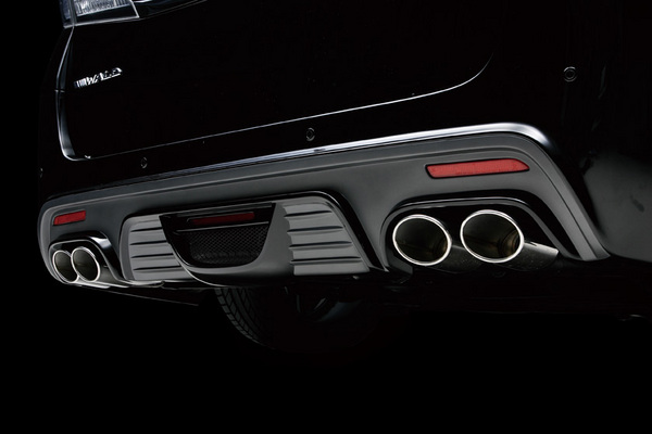 WALD 【E】ヴェルファイア 20系 SPORTS LINE Black Bison Edition D/T/M スポーツマフラー オーバル 120W×2)