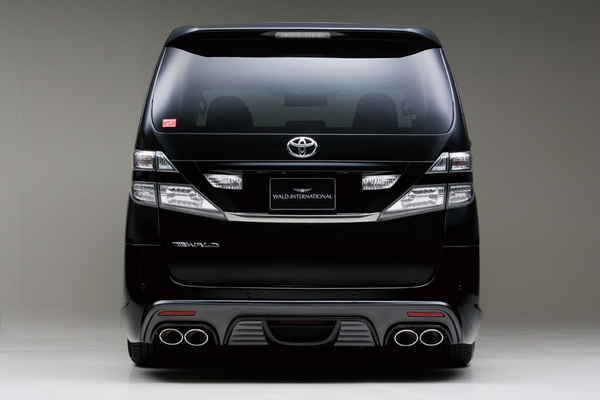 WALD 【E】ヴェルファイア 20系 SPORTS LINE Black Bison Edition D/T/M スポーツマフラー オーバル 117W×2) 