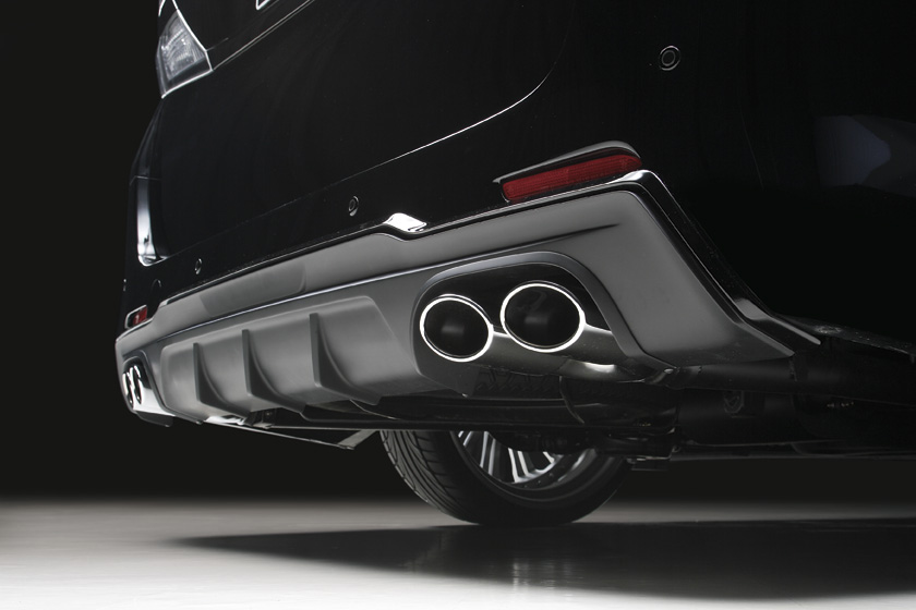 WALD 【E】ヴェルファイア 20系 Z EXECUTIVE LINE D/T/M スポーツマフラー (TW240×2) 