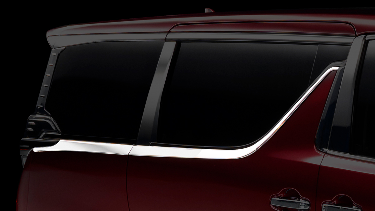 WALD アルファード 30系 リアウィンドウトリム 6pcs