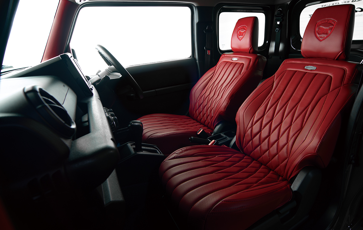 WALD 新型ジムニー/ジムニーシエラ JB64/JB74 SPORTS LINE BLACK BISON EDITION シートカバー -EXECUTIVE LINE-