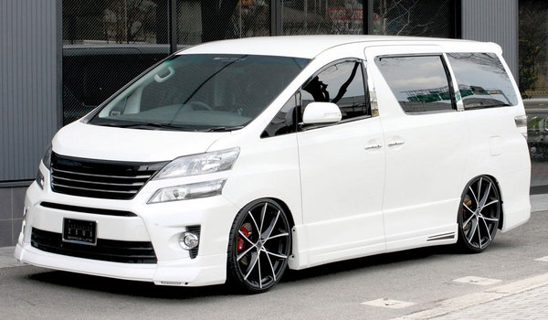 EXCLUSIVE ZEUS ヴェルファイア 20系 後期 Zグレード GLACE LINE 2点セット マフラー1本出し