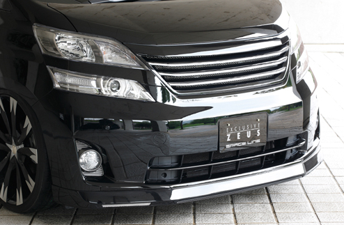 EXCLUSIVE ZEUS ヴェルファイア 20系 前期 V/Xグレード GRACE LINE フロントハーフスポイラー