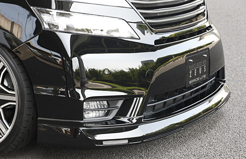 EXCLUSIVE ZEUS ヴェルファイア 20系 前期 Zグレード GRACE LINE フロントハーフスポイラー