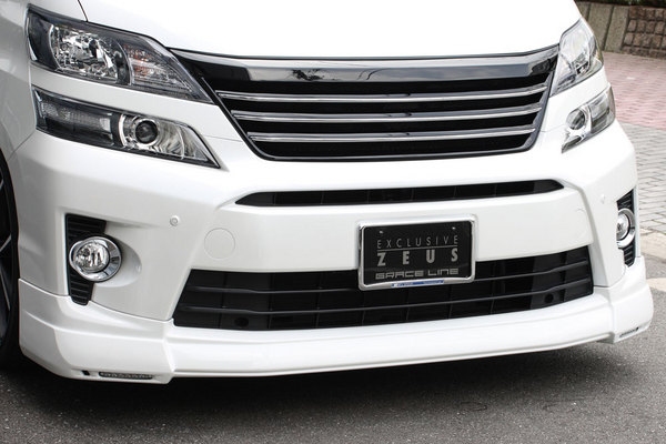 EXCLUSIVE ZEUS ヴェルファイア 20系 後期 Zグレード GLACE LINE フロントハーフスポイラー