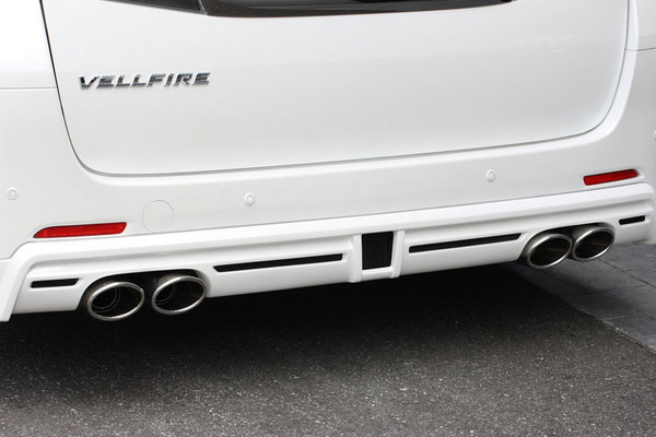 EXCLUSIVE ZEUS ヴェルファイア 20系 Zグレード GRACE LINE エキゾースト システム 左右4本出し