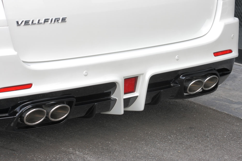 EXCLUSIVE ZEUS ヴァルファイア H2# 後期 EXE LINE エグゾーストシステム 左右4本出し