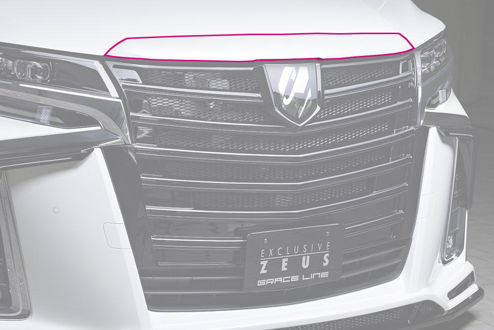 EXCLUSIVE ZEUS アルファード 30 後期 GRACE LINE フードトップモール
