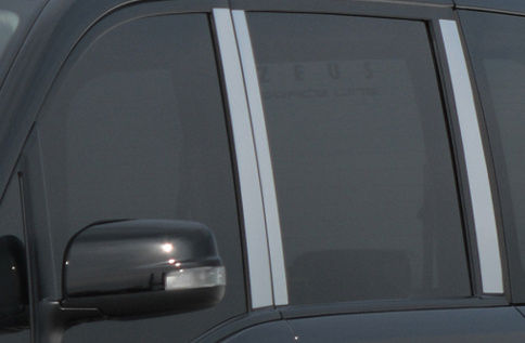 EXCLUSIVE ZEUS セレナ C25 後期 ハイウェイスター GRACE-LINE メッキピラーステッカー